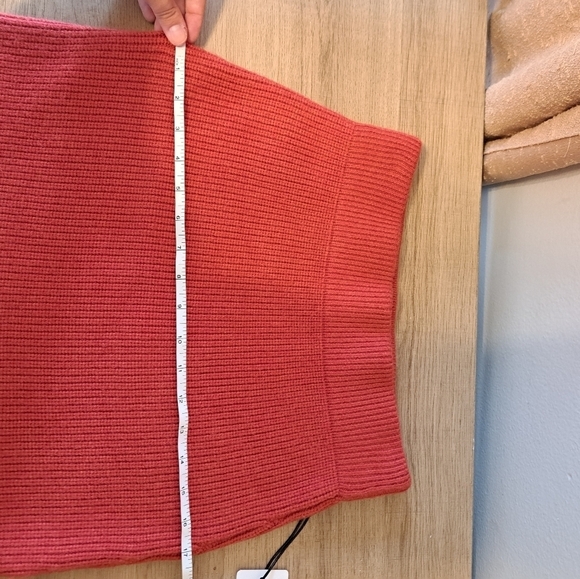 LINE & dot NWT  (Revolve) Ami Sweater Skirt Women's Rust Knit Mini S M - Picture 8 of 9